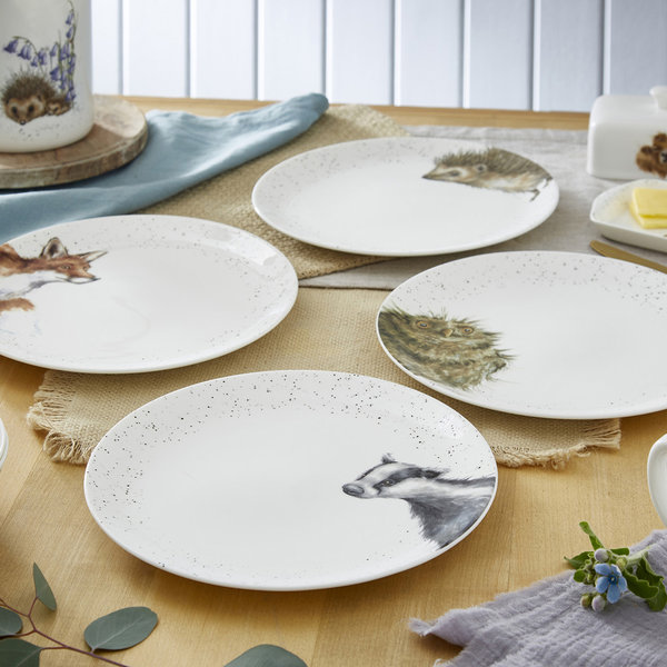 Wrendale Designs - Teller und Schalen von Royal Worcester Porzellan mit niedlichen Tiermotiven der Künstlerin Hannah Dale
