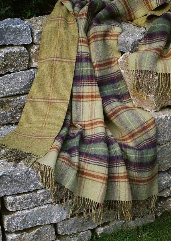 Johnstons Wendedecke - TEVIOT Check - Doubleface Plaid