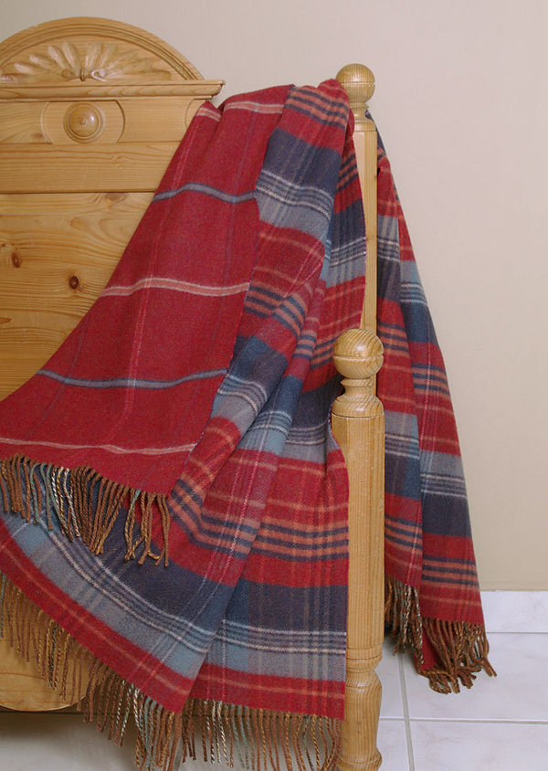 Johnstons Wendedecke - RUSSET Check - Doubleface Plaid