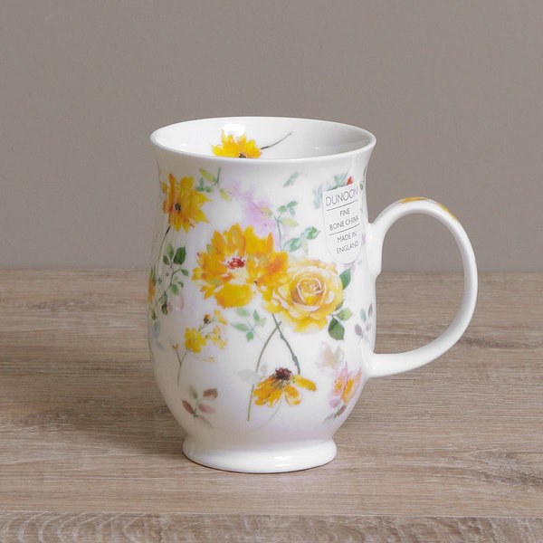 Dunoon Becher - FLORAL HARMONY Yellow - Suffolk