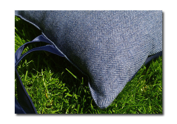 Kniekissen Tweedmill - TWEED BLUE MOON Wolle