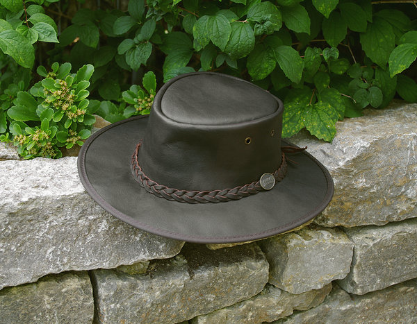 Lederhut - SQUASHY Sundowner Kangaroo Brown - Barmah Hats