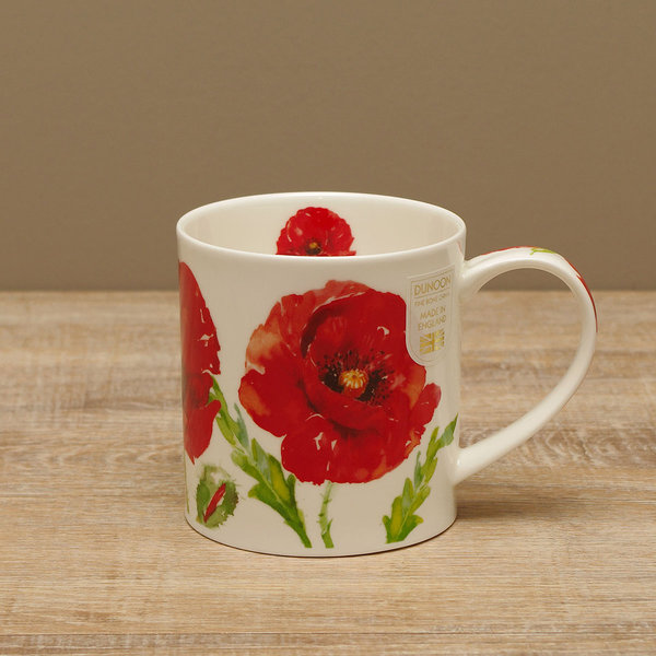 Dunoon Becher - FLORAL BLOOMS Poppy - Orkney
